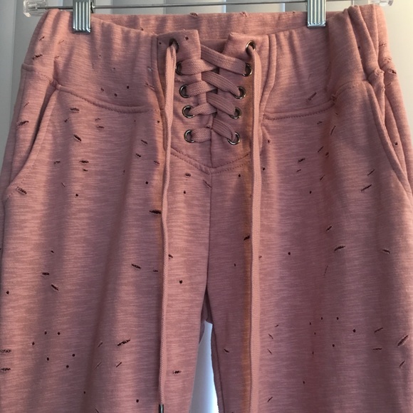 New hole Distressed sweater pant set size small - Picture 2 of 10